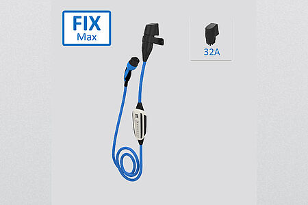 NRGkick FIX MAX mit Wandsteckdose 32 A und Schutzverriegelung