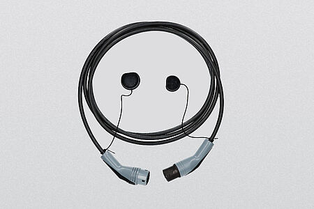 Car charging cable 20 A 11 kW + 32 A 22 kW, optionally lenght 2 m, 6 m or 8 m 