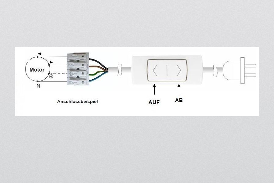 Connection Exampel Blind intermediate switch type 5050